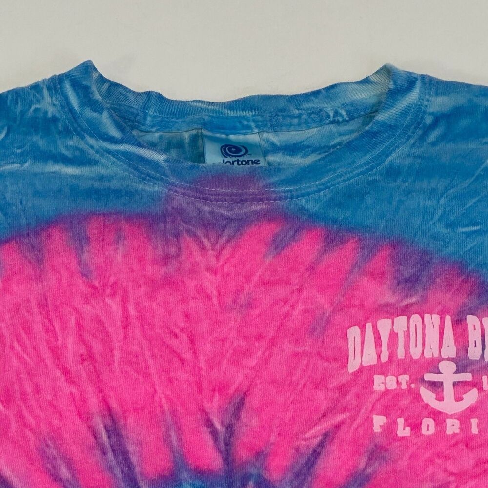 Daytona Beach Tie Dye Short Sleeve Shirt, Size Small